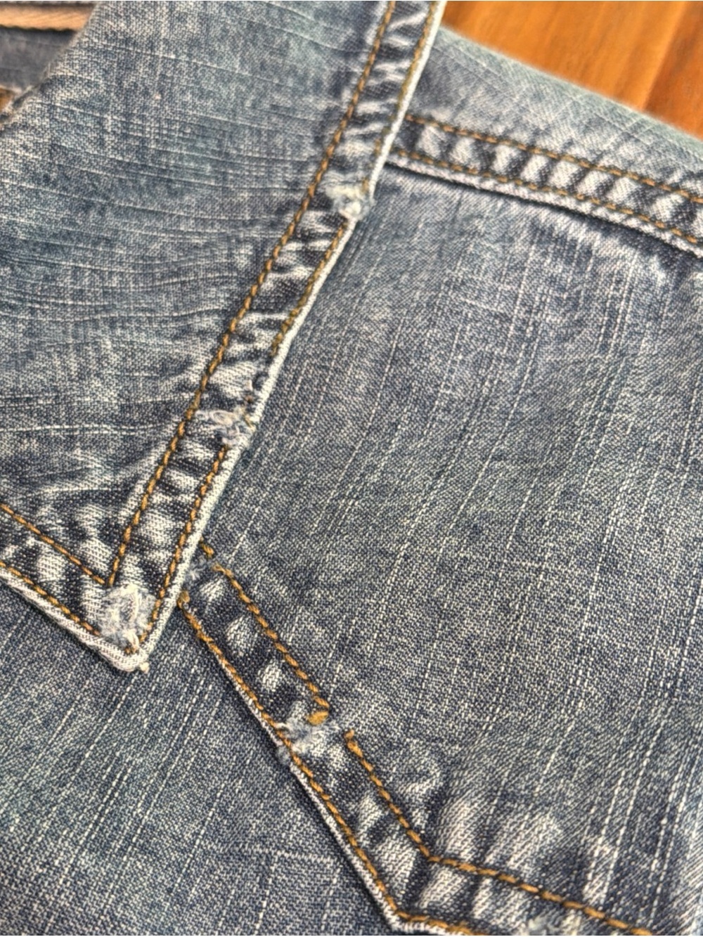 We The Free The Short Of It Denim Top Oversized Western Tunic Shirt M - Picture 7 of 14